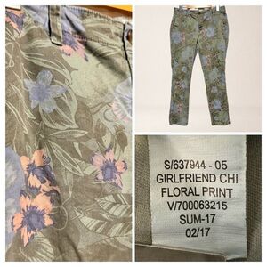 GAP Floral Chino Pants | Botanical Cottagecore Garden Academia Earthy Whimsy